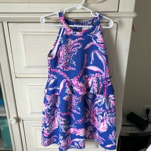 Lilly lovers!  Gorgeous purple peplum dress. Size M (6-7)